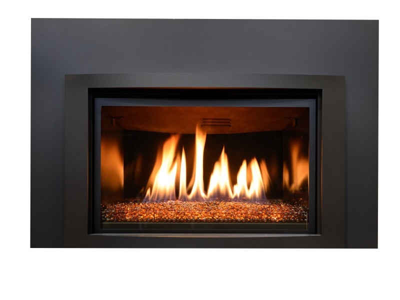 picture of kozy heat chaska 34 gas fireplace insert mazzeo's stoves & fireplaces gas fireplace insert glass rocks image