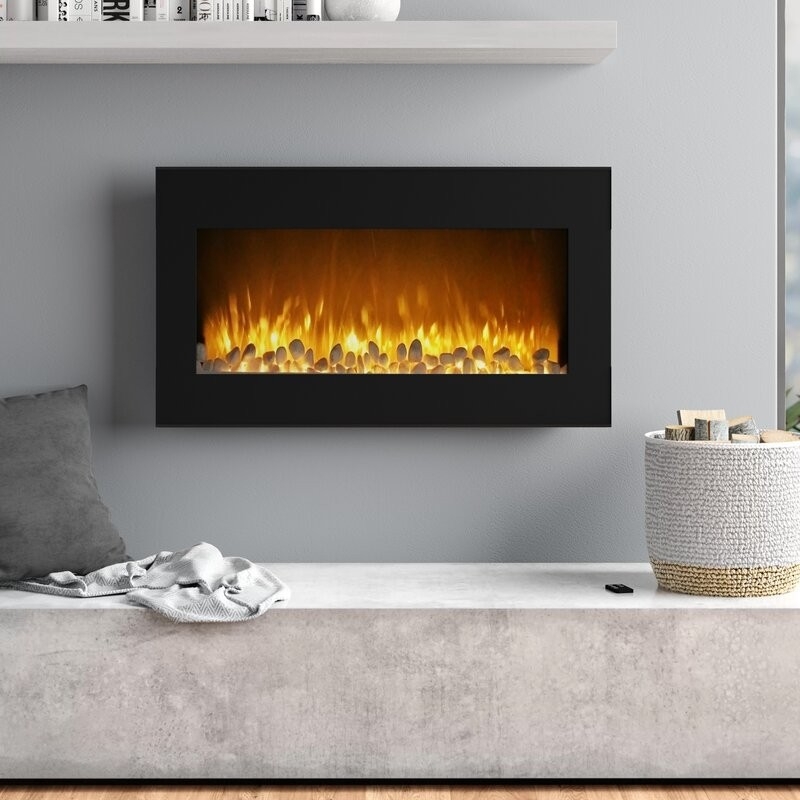 picture of orren ellis rawlings flat wall mounted electric fireplace & reviews fireplaces are us reviews picture