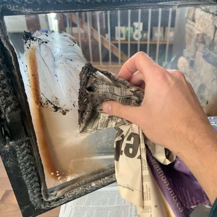 picture of unbelievable! how to clean fireplace glass (naturally and for free) 2020 how to clean ashes from fireplace picture