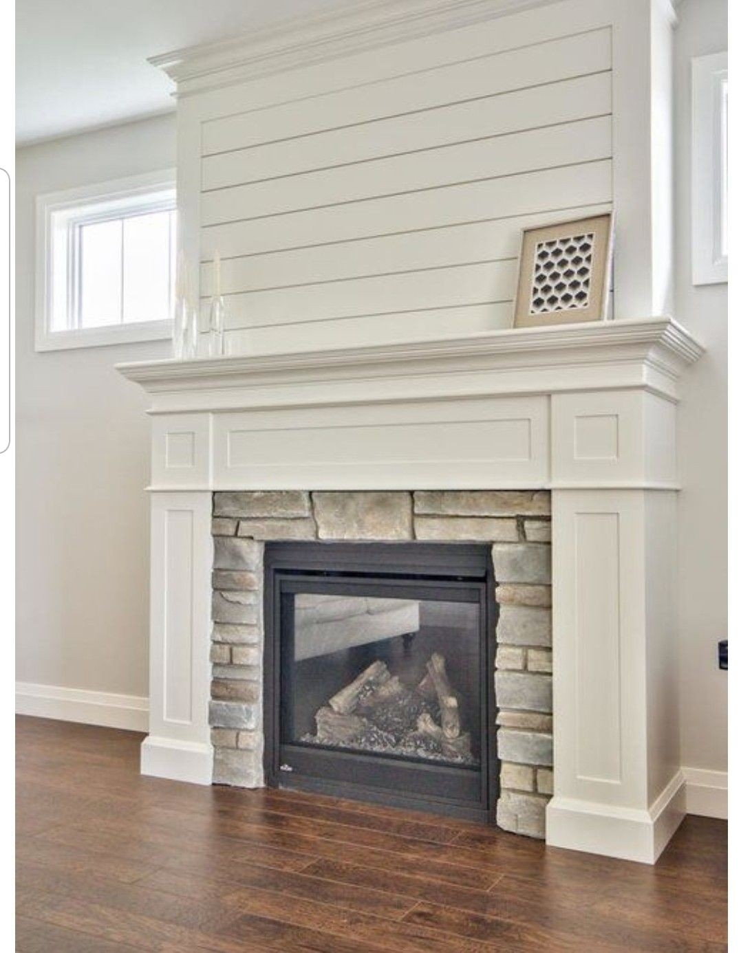 picture of wall to ceiling stone fireplace | home fireplace, brick fireplace how to redo a brick fireplace with stone picture