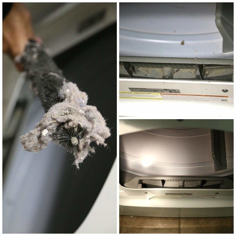 remarkable a 26 inch dryer vent coil brush to remove lint and dust build up in how to clean sut from fireplace picture