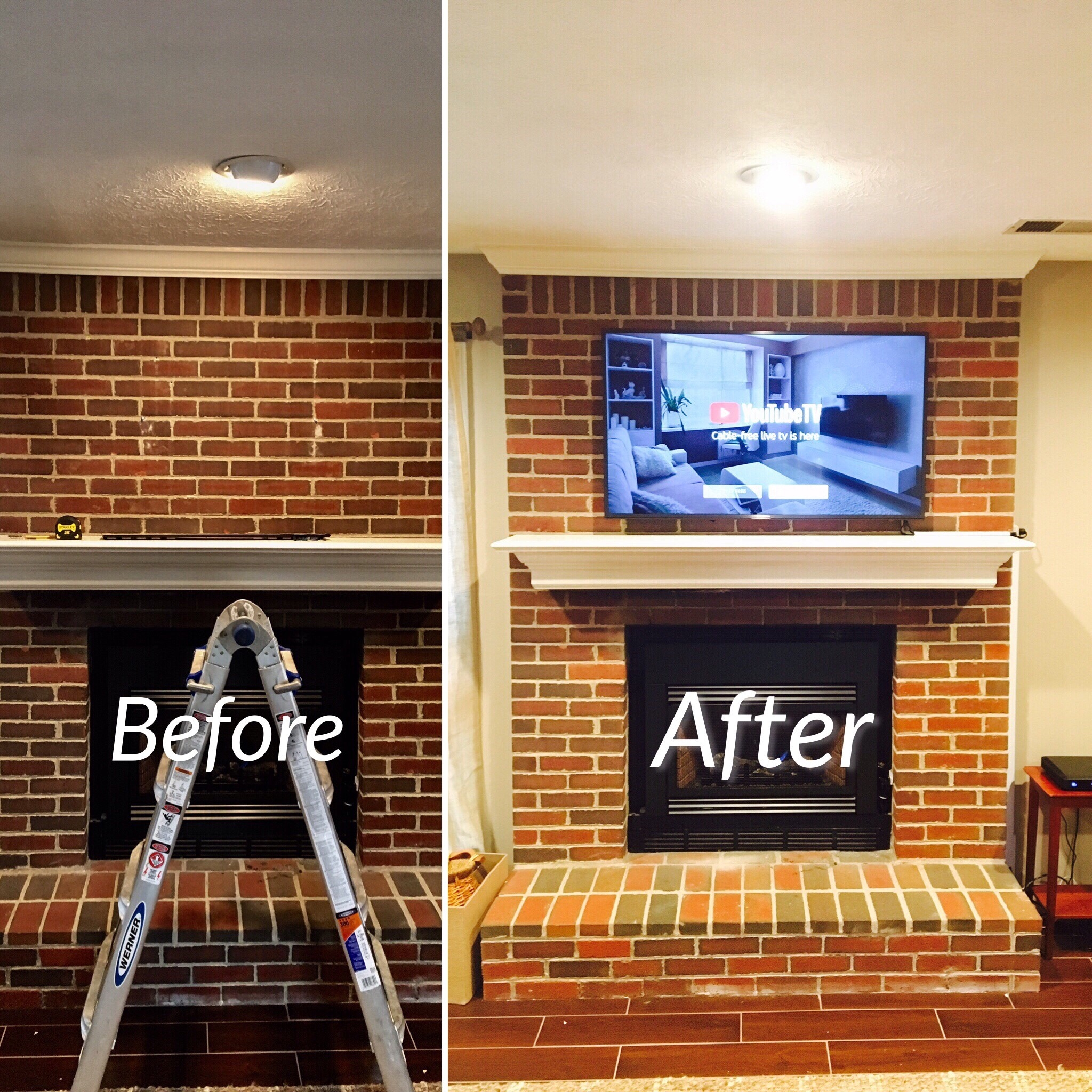 Remarkable Mounting A Tv To A Brick Fireplace Top Rated