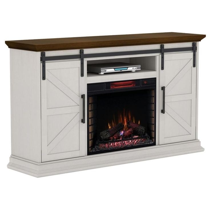splendid duraflame 68 25 in w cream infrared quartz electric fireplace lowes electric fireplace tv stand lowes photo