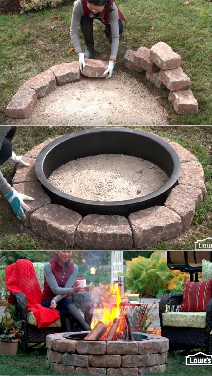 stunning 24 best outdoor fire pit ideas including: how to build wood burning how to build a fire in a fireplace image