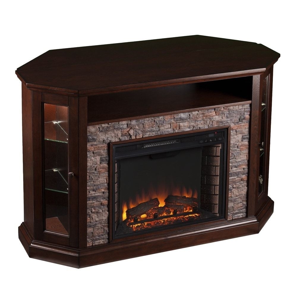 stunning overstock: online shopping bedding, furniture, electronics stone electric fireplace tv stand pics