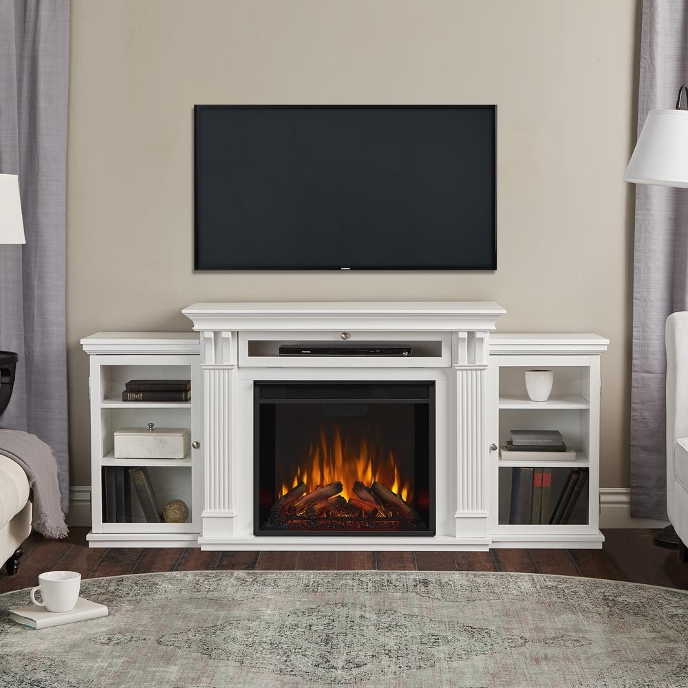 stunning real flame calie 67 in electric fireplace tv stand entertainment electric fireplace tv stand home depot pics