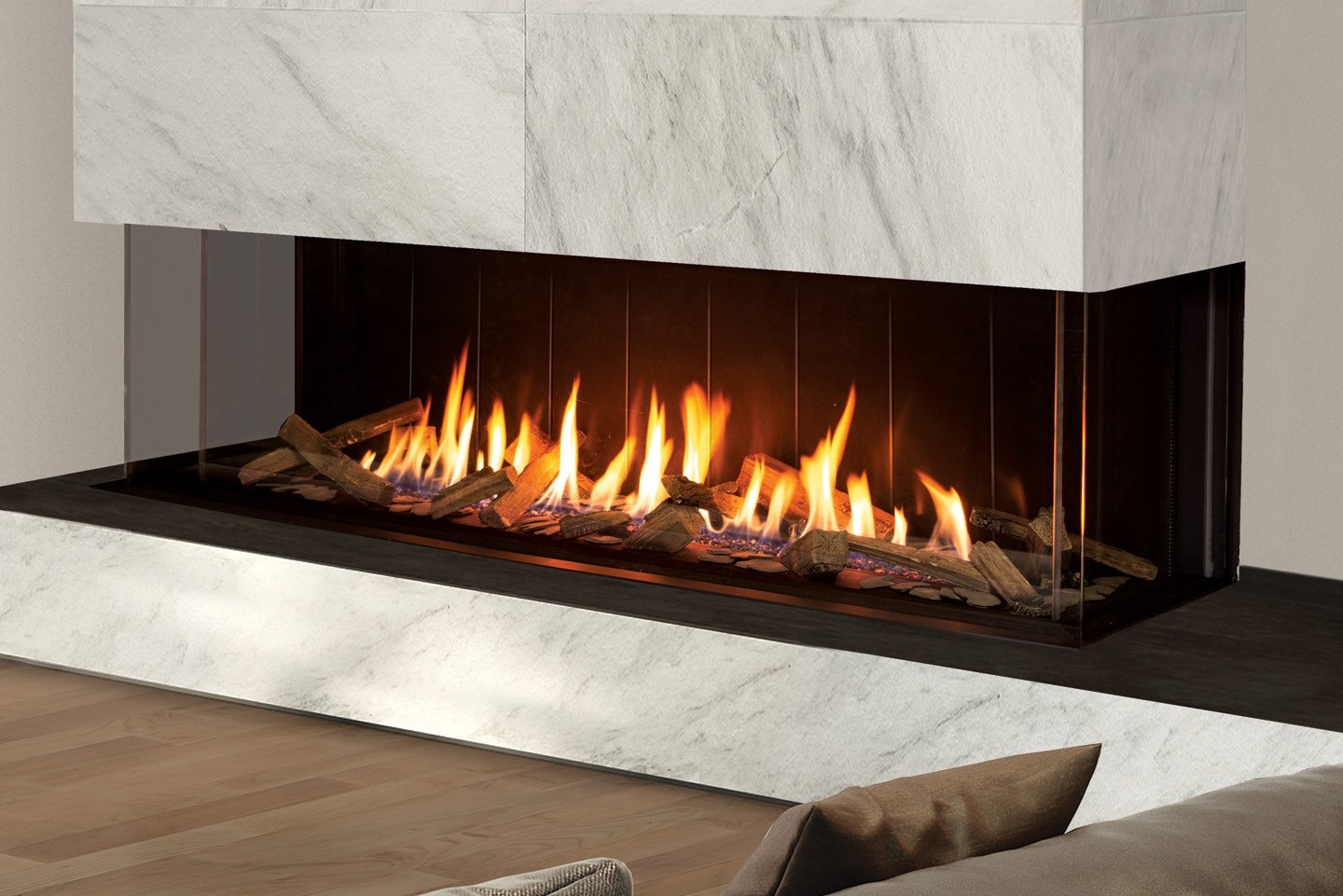 Good Fireplace Glass Rocks Installation Recommended