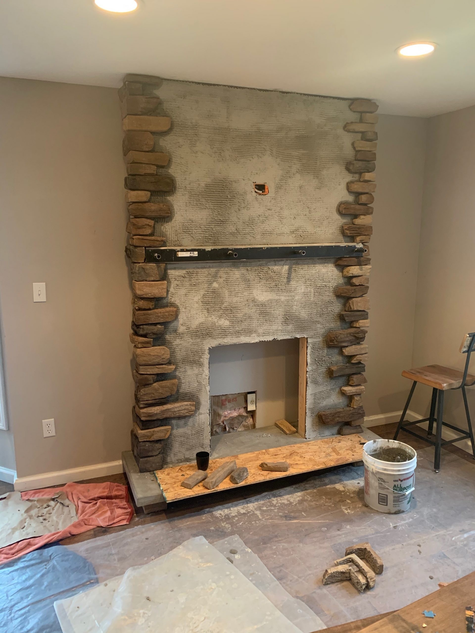 stylish barnwood mantle stone fireplace diy making a space images of fireplaces with tile picture