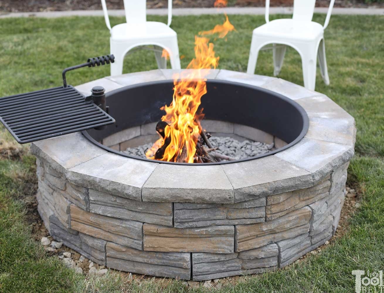 stylish diy backyard fire pit her tool belt how to make a outside fireplace picture