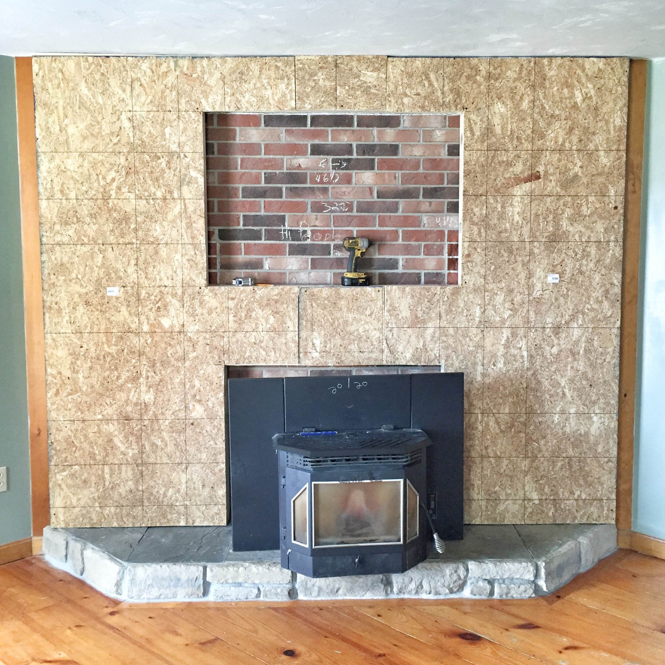 Fascinating Covering A Stone Fireplace Recommended