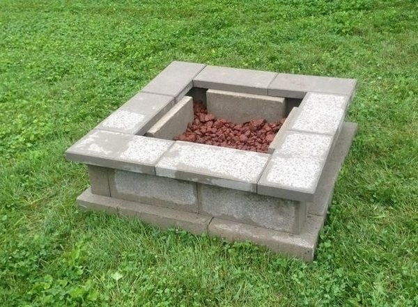 top cinder block fire pit diy fire pit ideas for your backyard how to build outdoor fireplace with cinder blocks picture