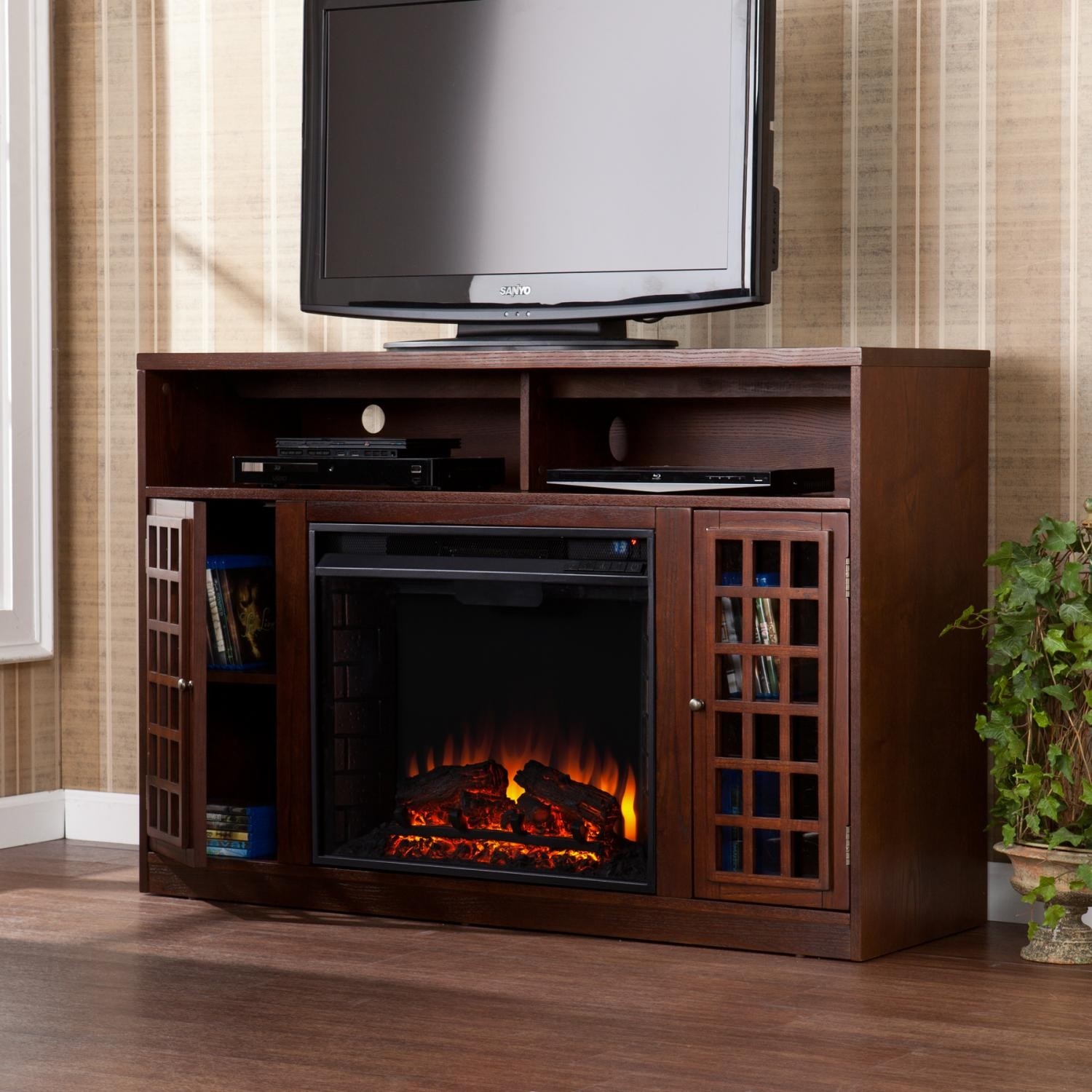 Wonderful Home Depot Electric Fireplace Tv Stand Top Brands