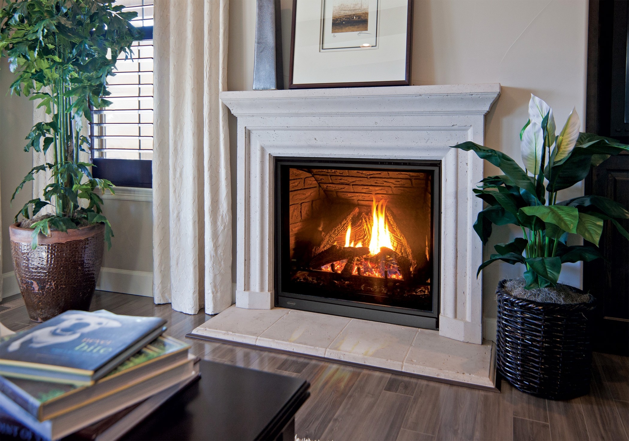 top fireplace installation and repair | dave heating and cooling windsor fireplace that heats the whole house photo