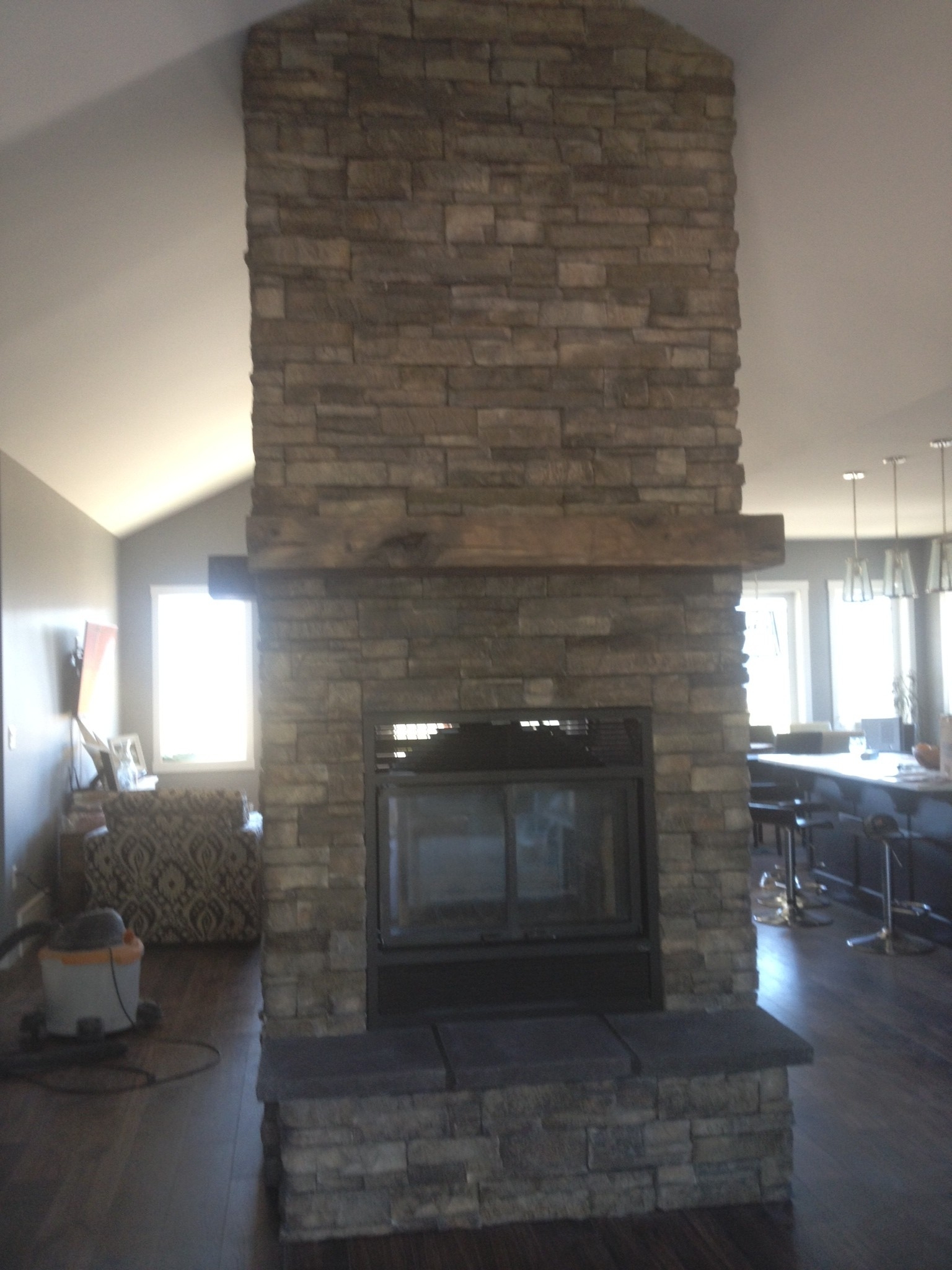 top fireplaces: natural &amp; manufactured stone — river city rock products fake river rock for fireplaces pics