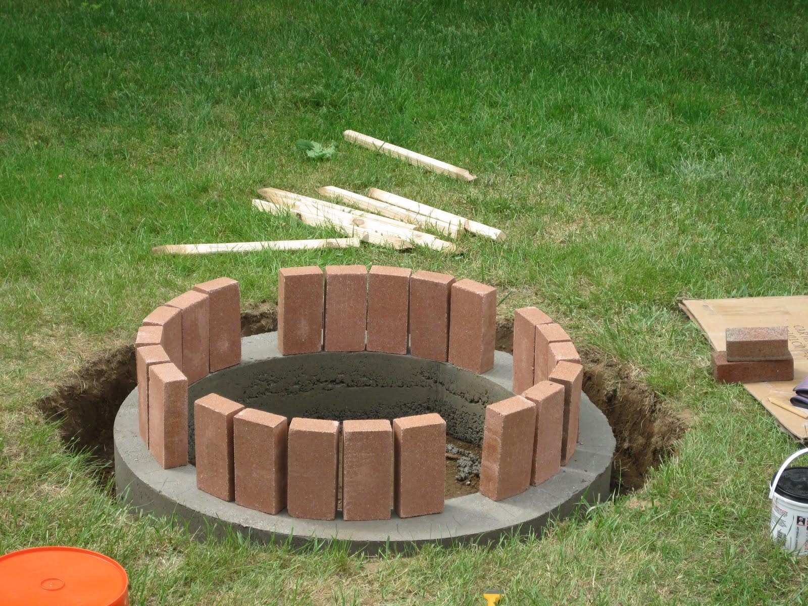 top how to make a brick fire pit in your backyard | fire pit design ideas how to build fire in fireplace photo