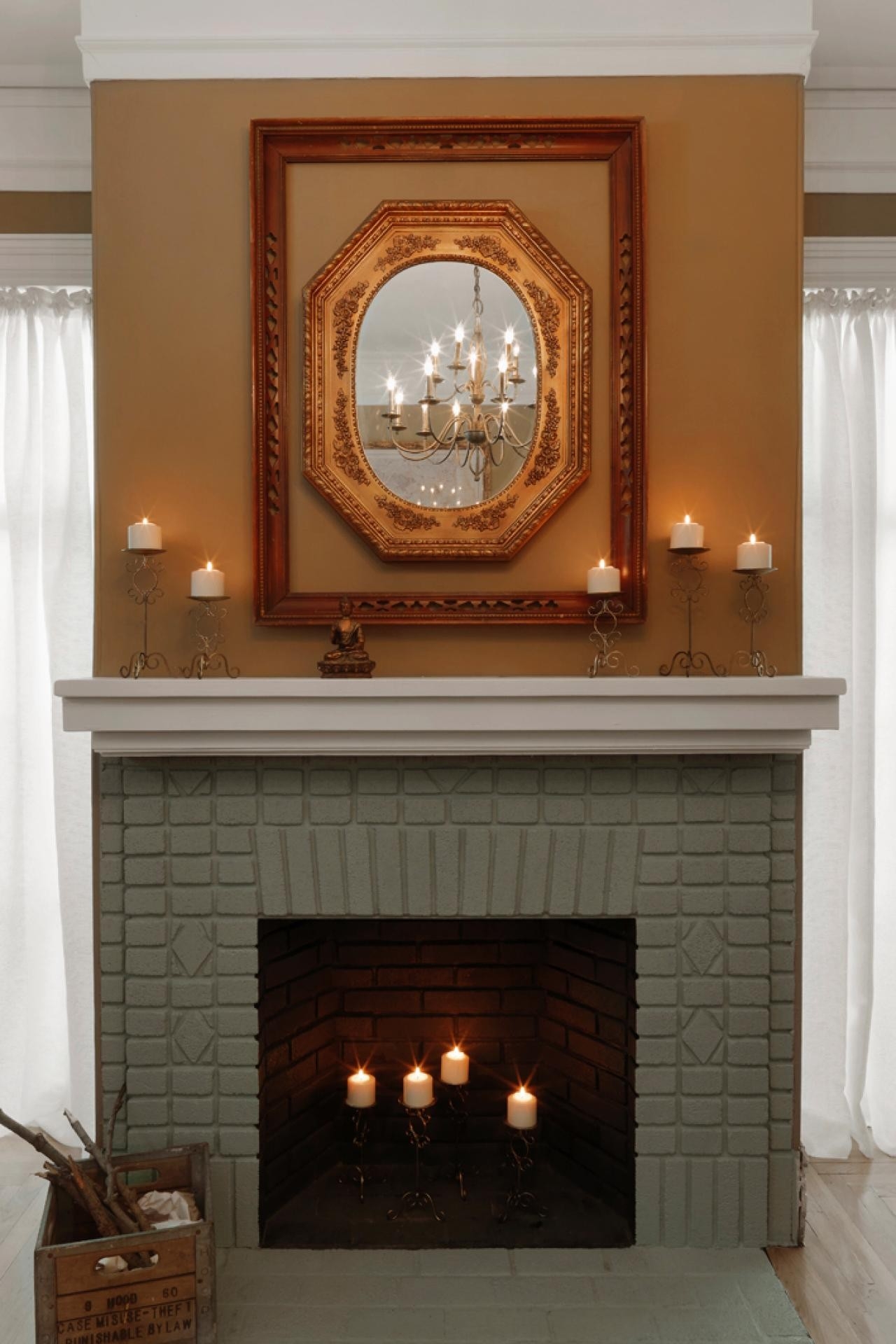 top is painted fireplace brick good for landlords now and then? | fireplace brick fireplace design ideas for stoves image