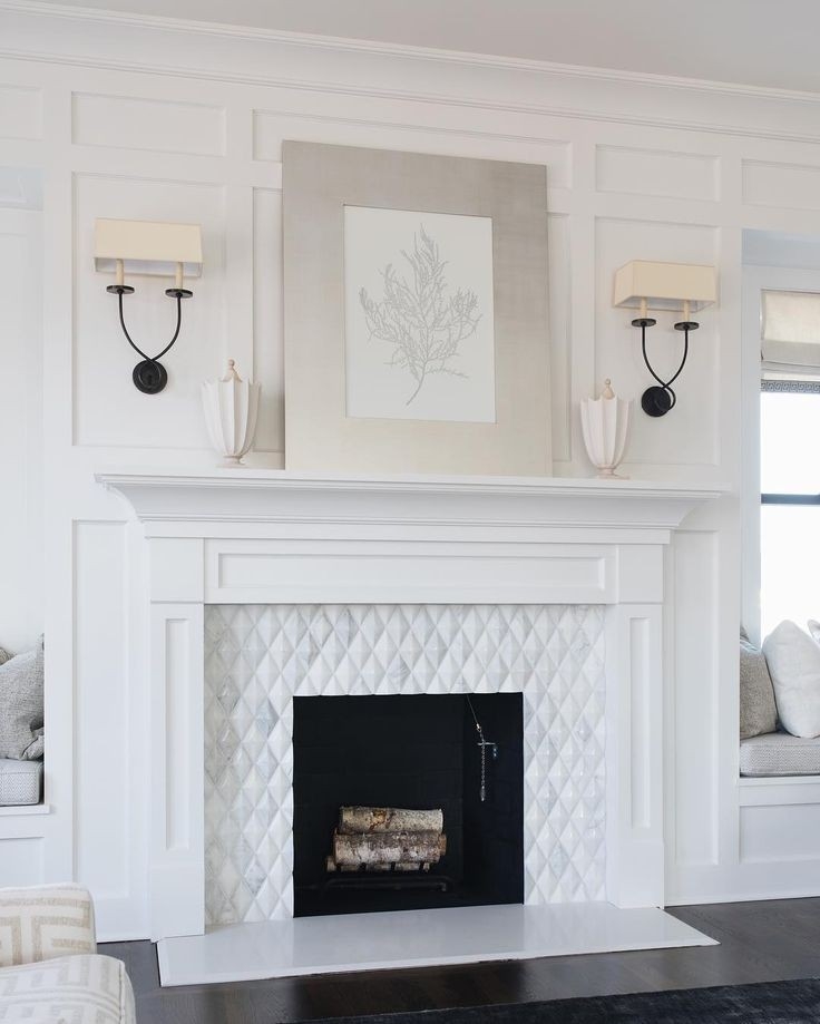 top the tile shop on instagram: "with the cold winter season quickly re tiling fireplace surround image