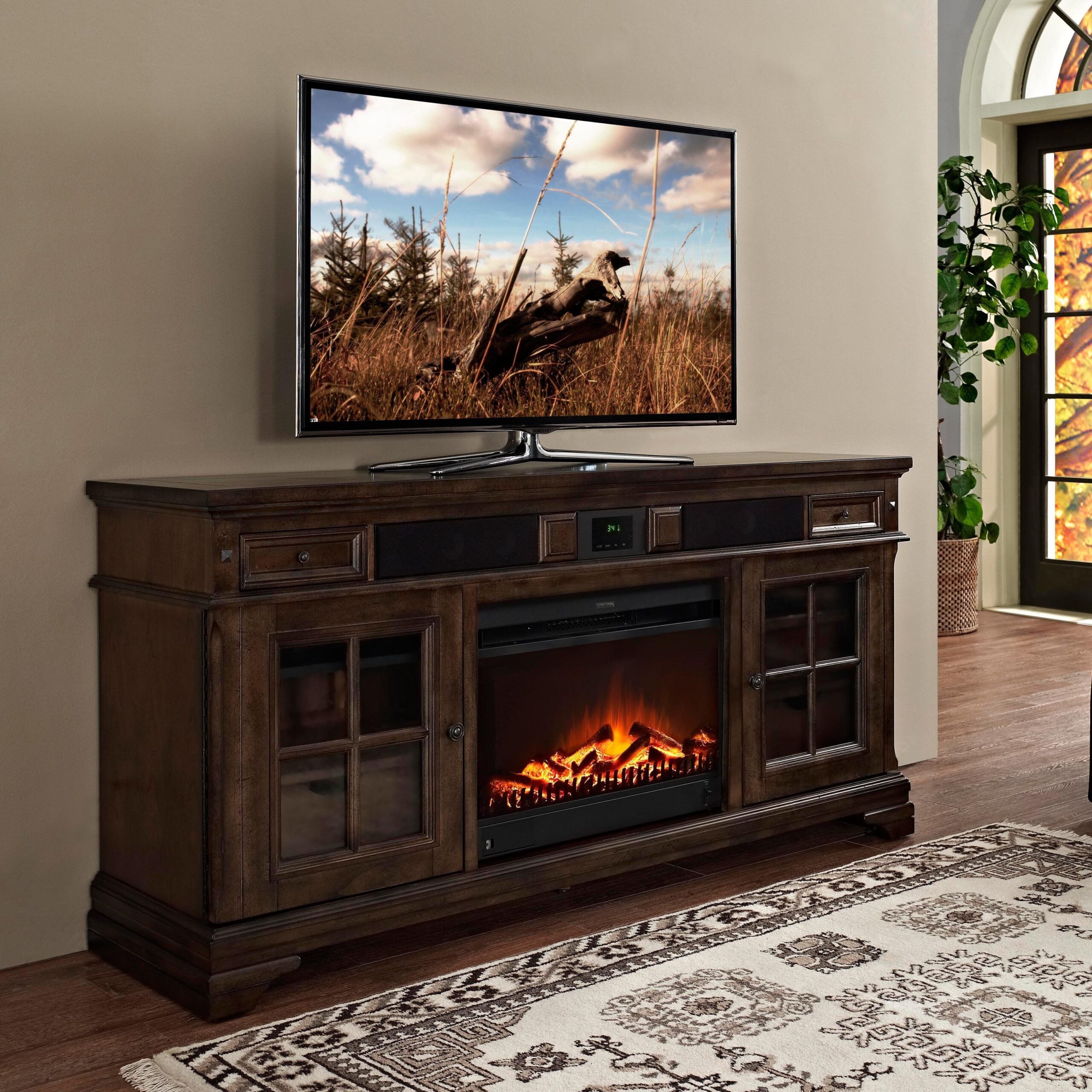 top tv stand fireplace costco cheap fireplace tv stands picture