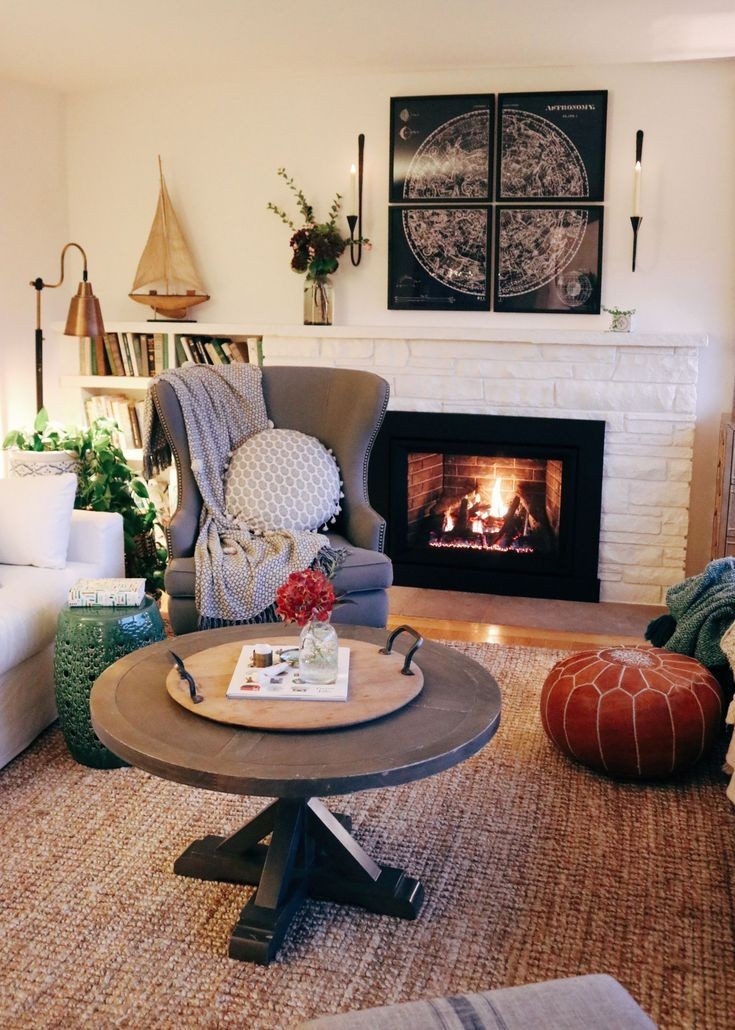 top warm cozy room: fireplace insert reveal! the inspired room | cozy gas fireplace smells like gas photo