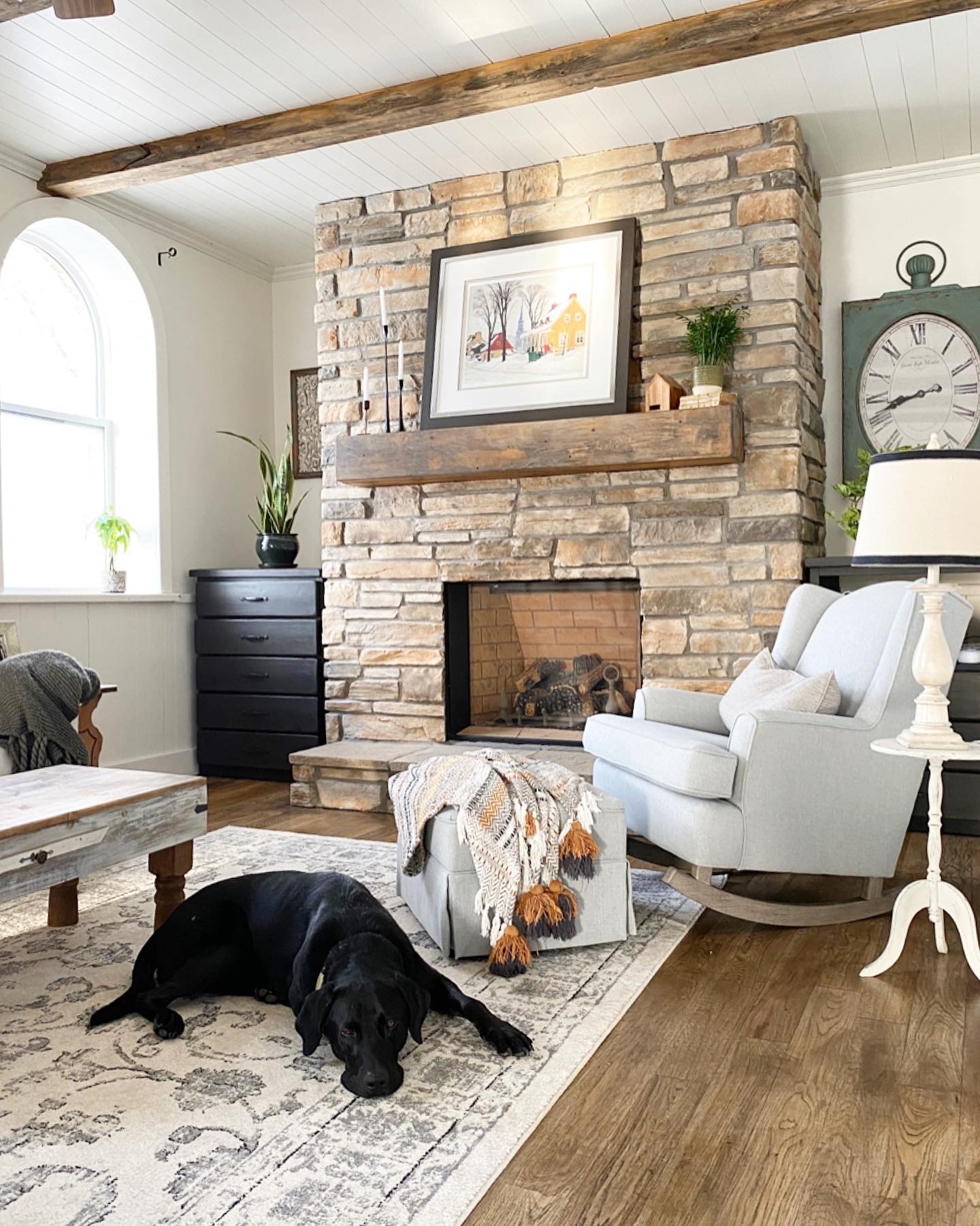 top whitewashed fireplace revamp 52 designskaran painting stone fireplace white picture
