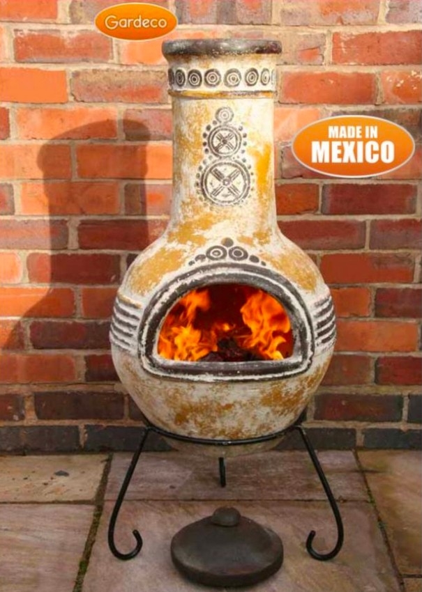 alluring 12 beautiful mexican fireplace chiminea : nataliegayleminiatures ceramic outdoor fireplace chiminea image