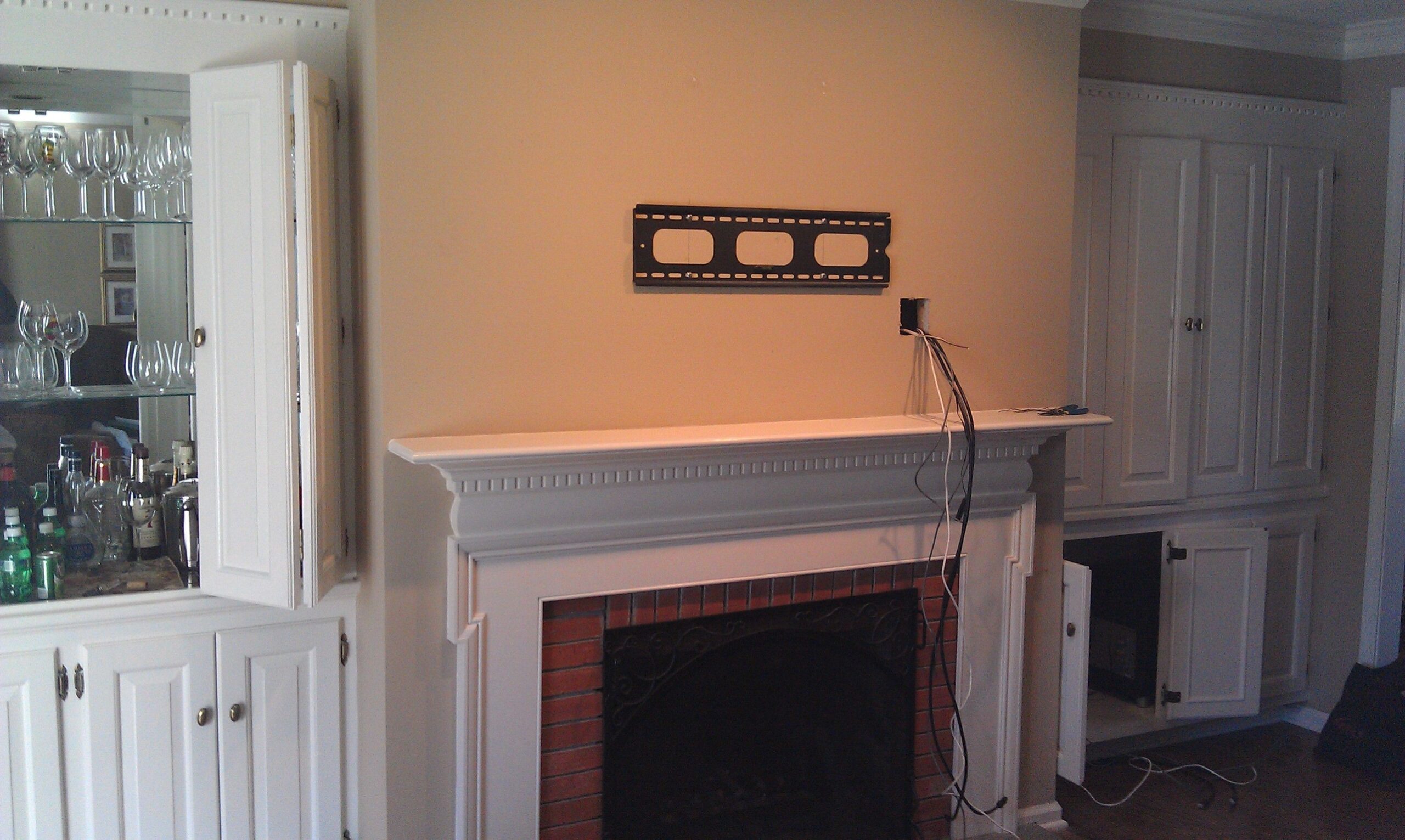 Brilliant Hanging A Tv On Brick Fireplace Buy Online