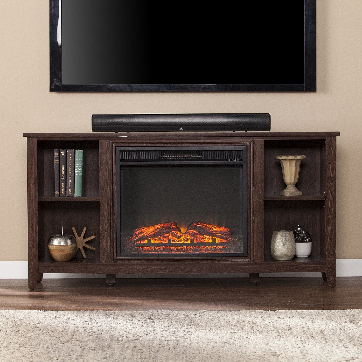 Marvelous 60 Inch Tv Stand With Electric Fireplace Wholesale