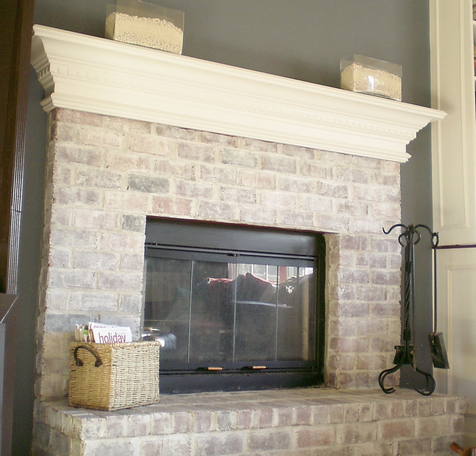 amazing 7 steps to whitewashing your brick fireplace diamond fireplace brick fireplace painted cream photo