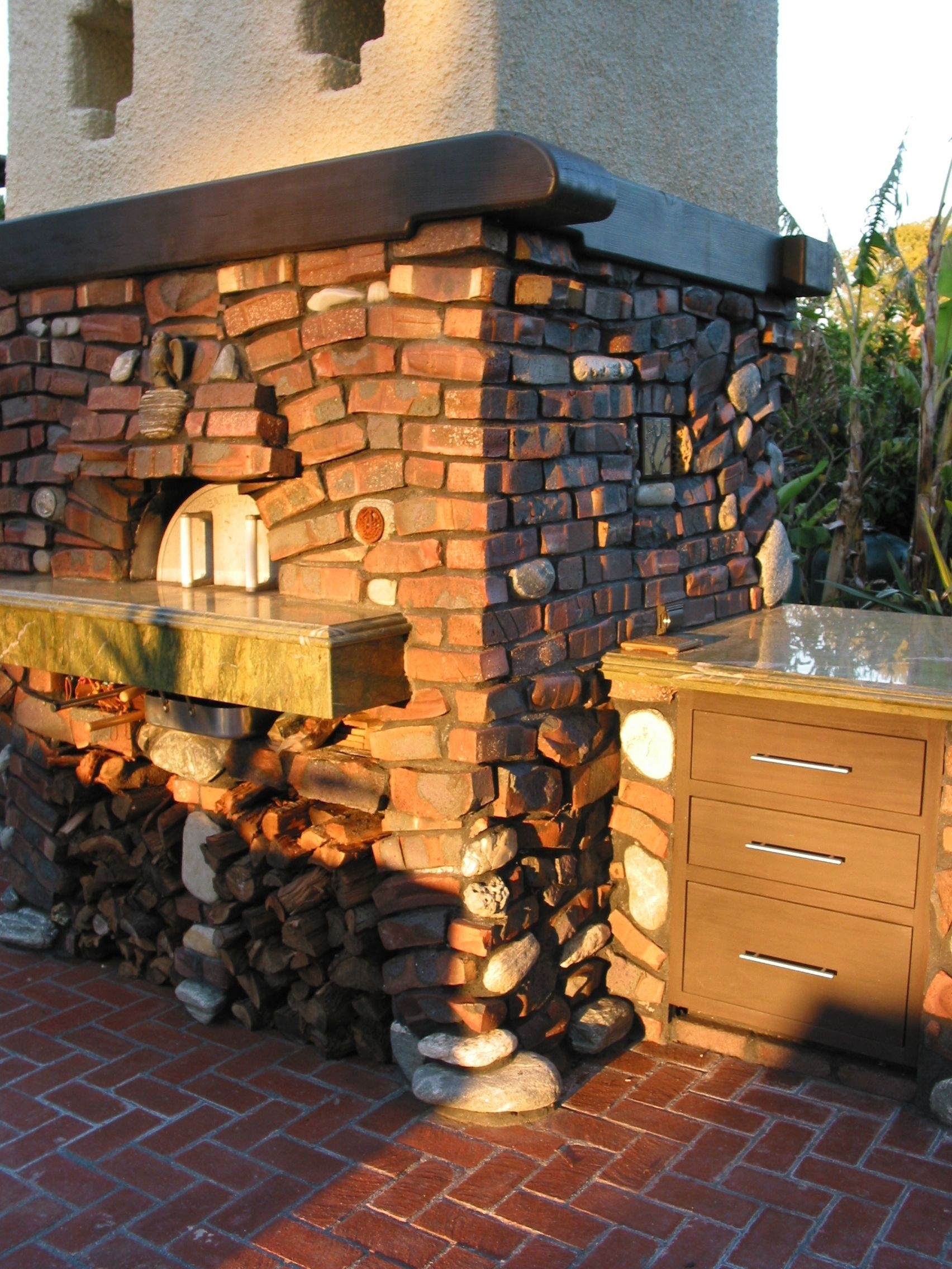 amazing clinker brick outdoor fireplace | clinker brick, california native fireplace fire brick repair pics