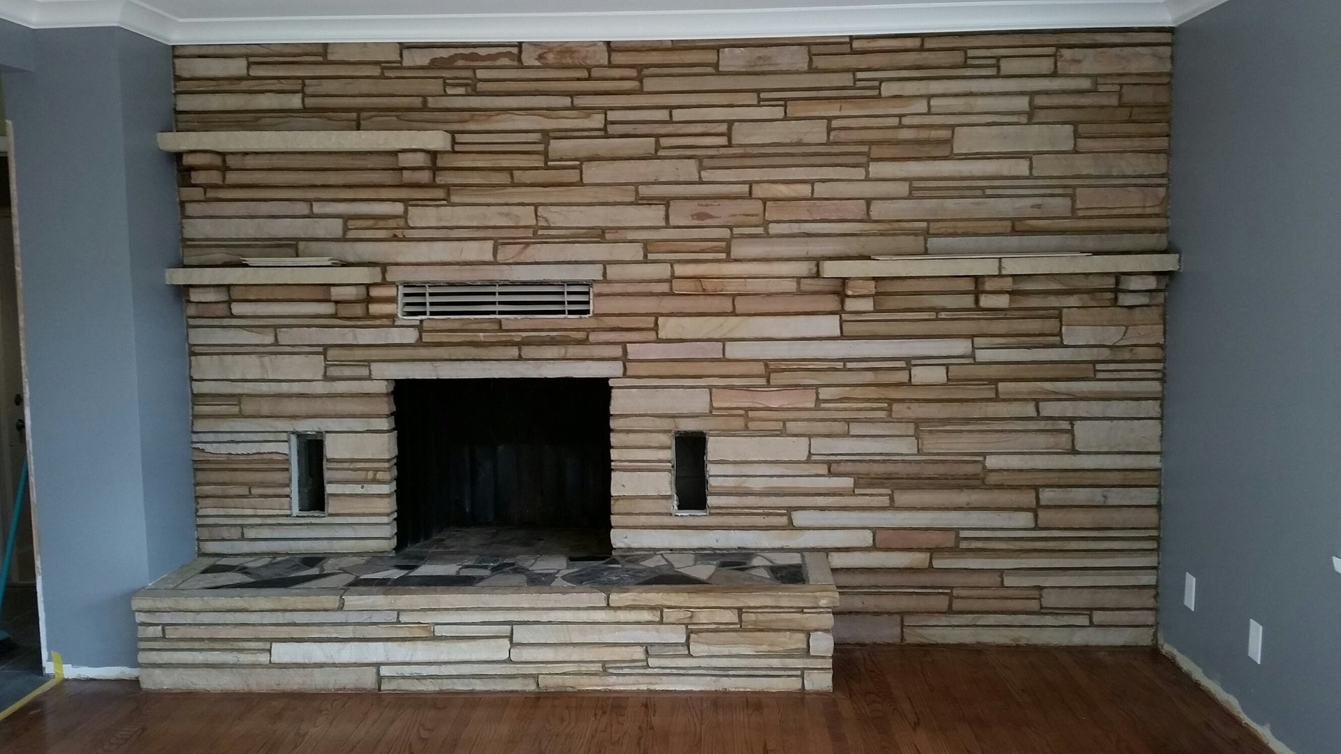 amazing fireplace surround cleaning | soot stain removal | omaha, ne how to clean fireplace bricks with vinegar picture