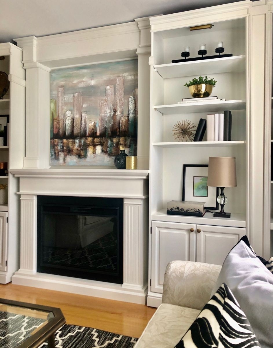astonishing bookshelves around fireplace | bookshelves around fireplace, builtin built in bookcases around fireplace image