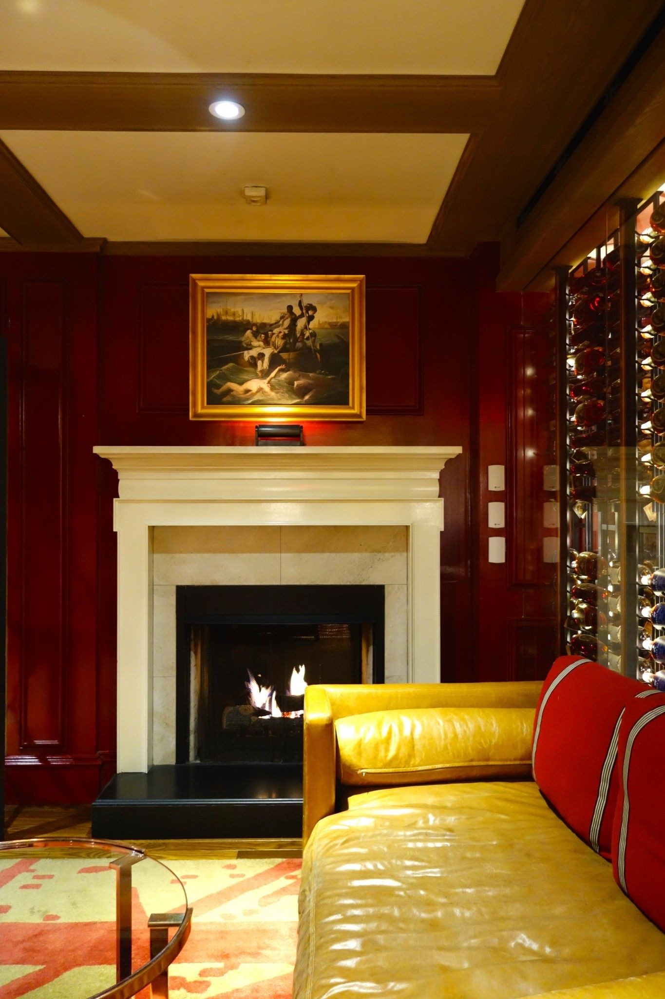 astonishing oak long bar kitchen boston, the alyst | restaurant fireplace boston hotels with fireplaces photo