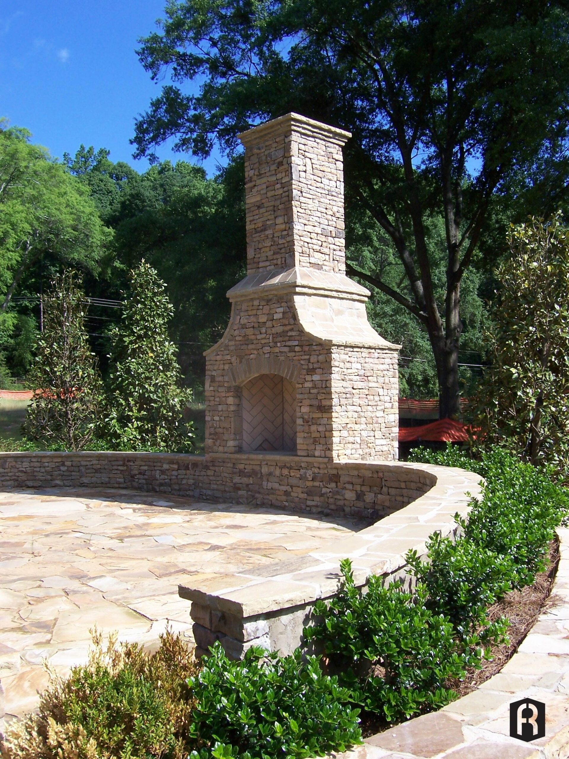 astonishing outdoor fireplace kit with arched front opening | legends stone how to build an outdoor stone fireplace photo