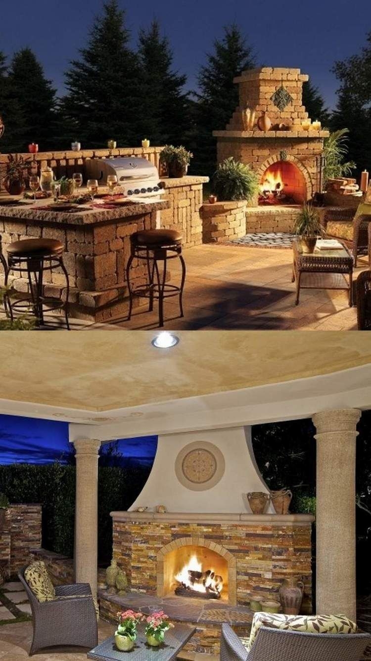 awesome amazing outdoor fireplace designs part 2 | outdoor fireplace, backyard indoor outdoor fireplace canada picture