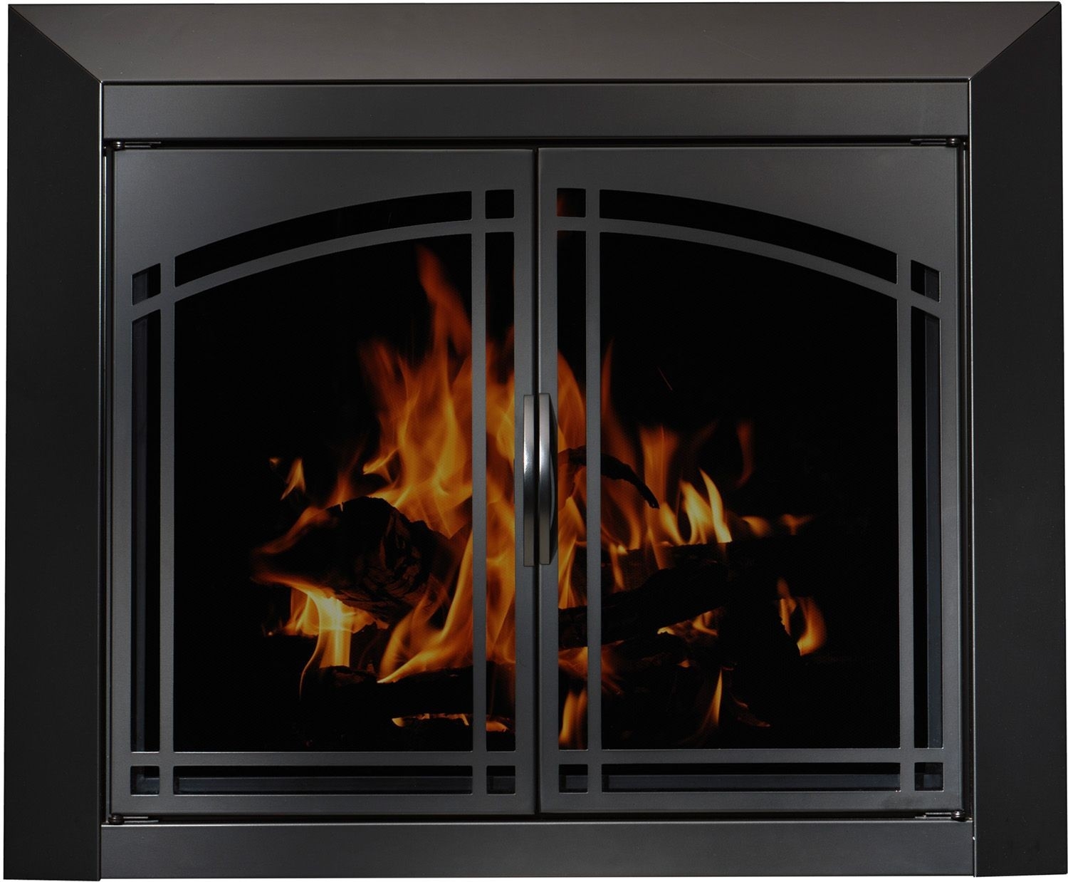 awesome glass doors for wood fireplaces | fireplace doors, fireplace glass fireplace screens with glass doors image