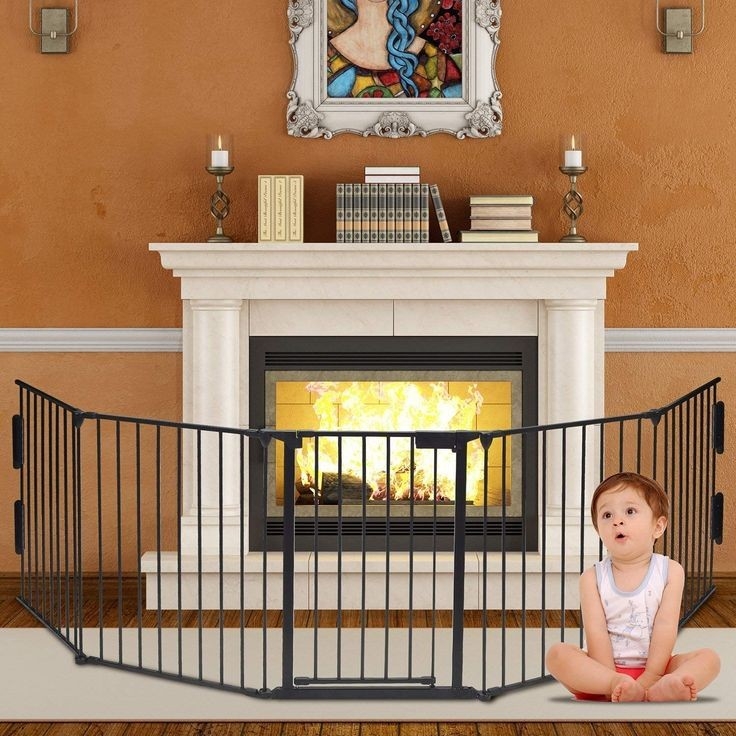 awesome safety gate fireplace fence hearth guard for baby pet dog cat bbq metal fireplace gates for babies pics