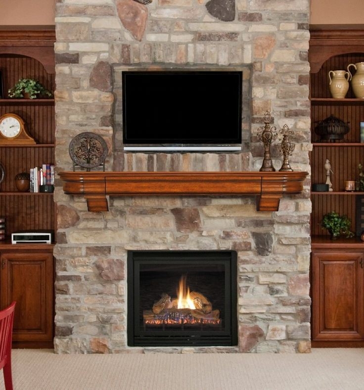 Good Decorating Fireplace Mantel With Tv Above Brand