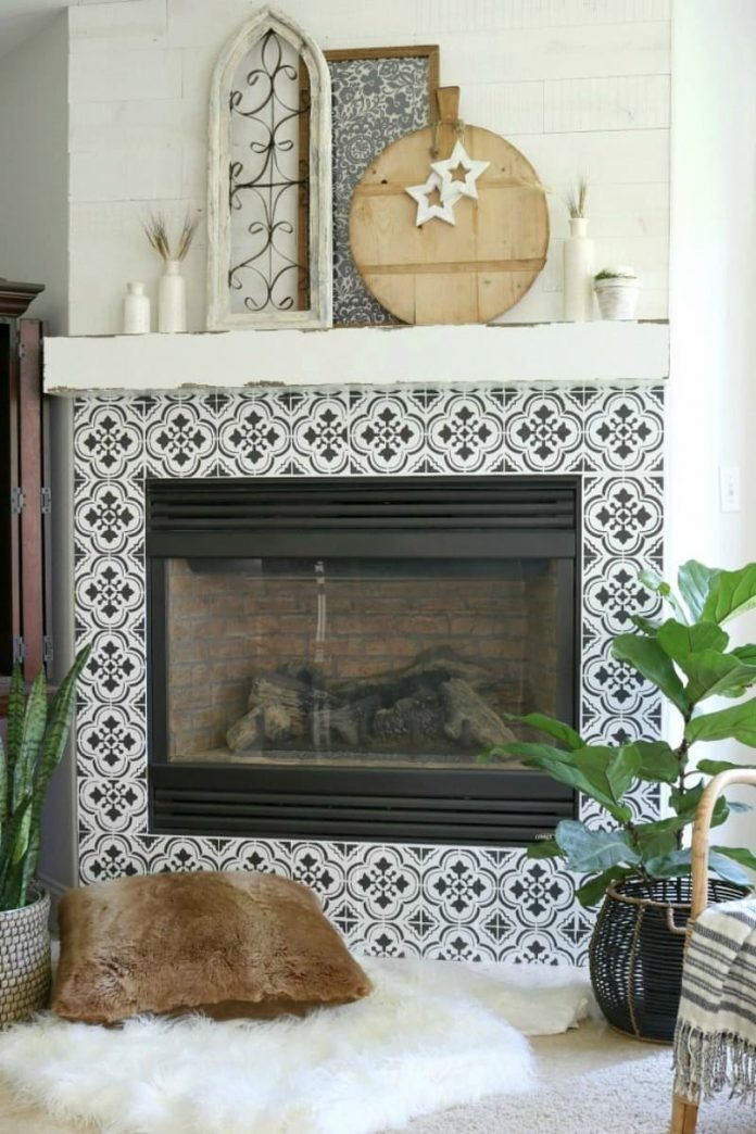 Inspiring Ceramic Tile Fireplace Design Best Deal