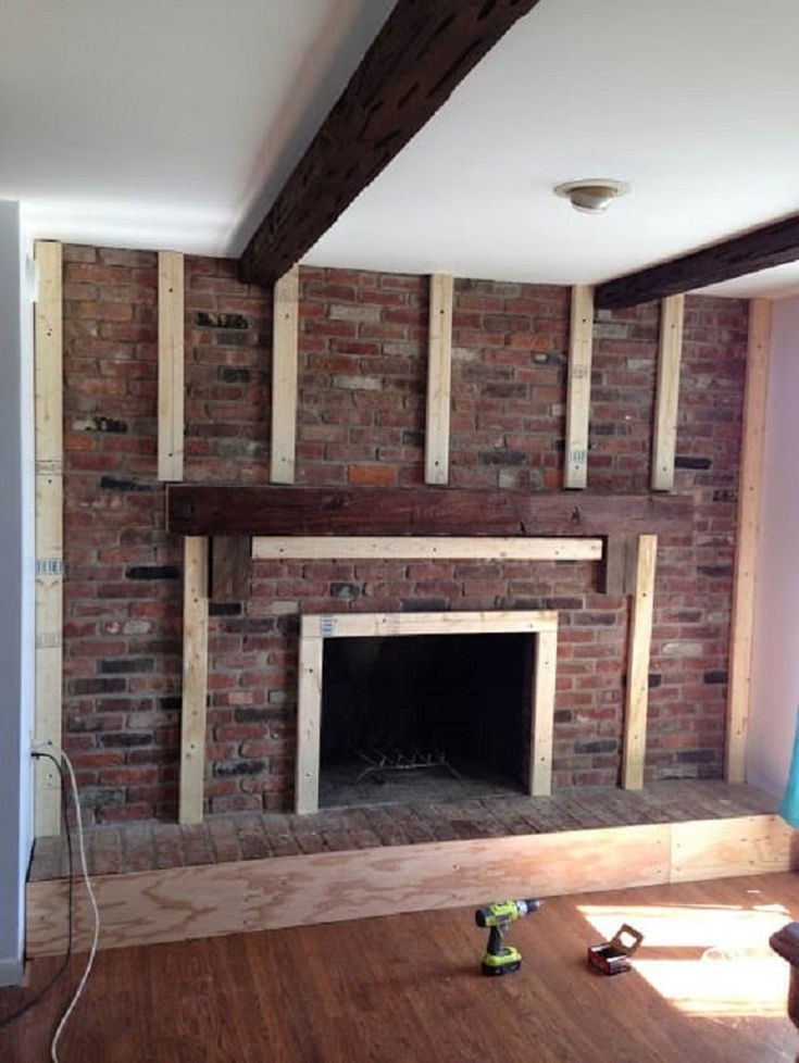 Best How To Reface A Brick Fireplace Top Rated