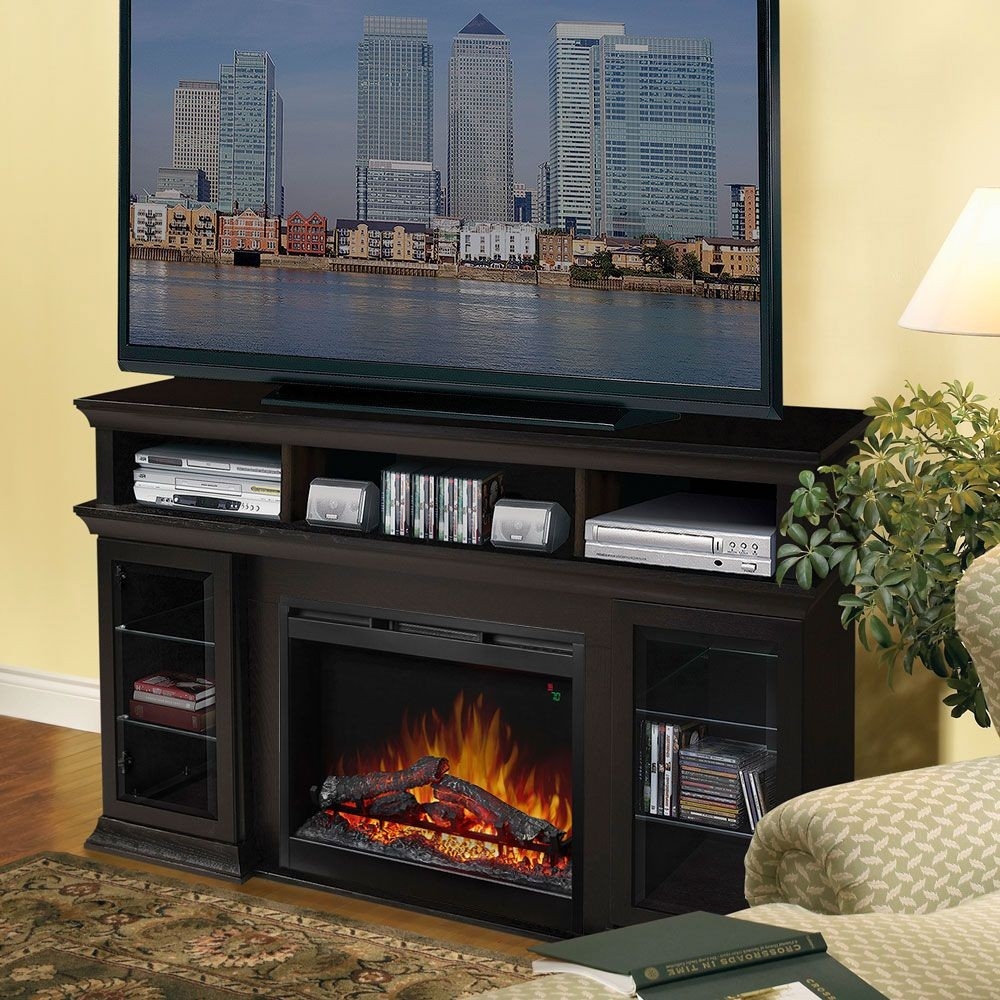 best bennett electric fireplace media console espresso | gds26l5 1555e gas fireplace entertainment center photo