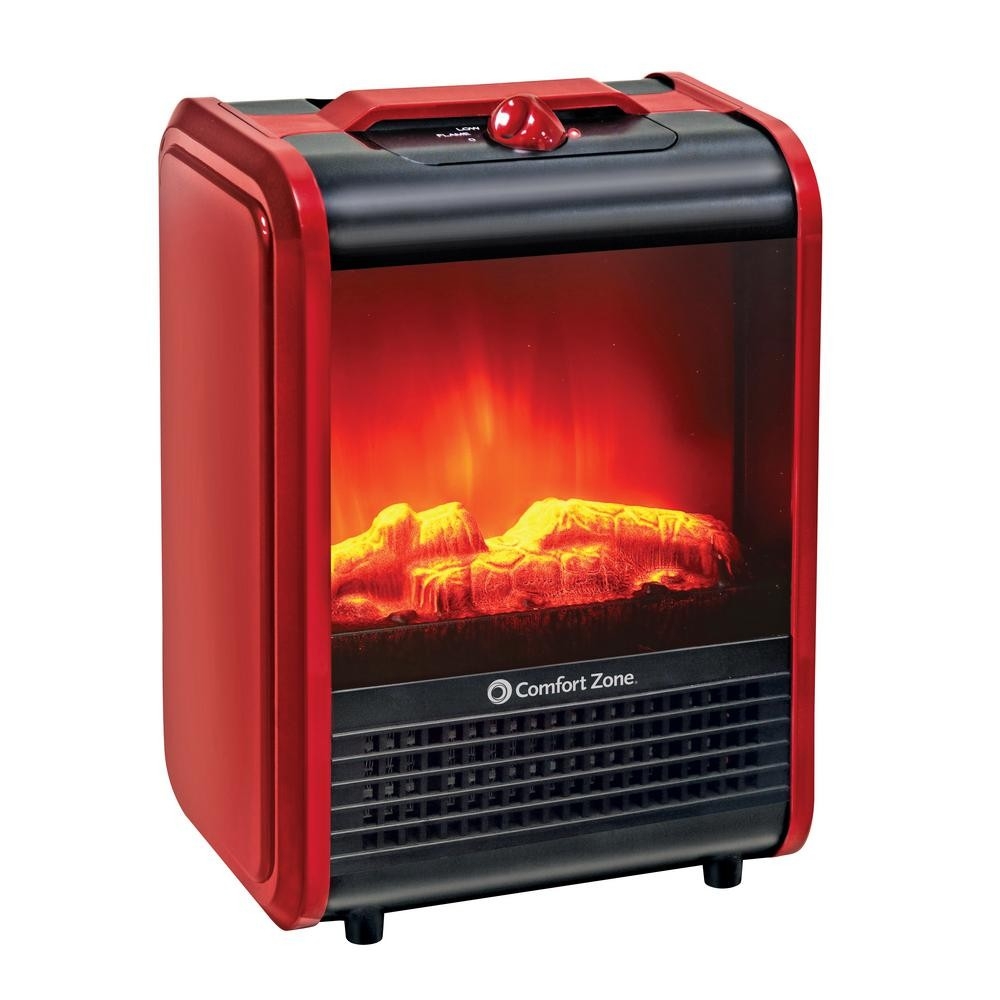 best comfort zone 1,200 watt mini ceramic fireplace electric heater with electric fireplace heater home depot picture
