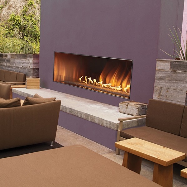 best empire carol rose outdoor linear gas fireplace 48" | woodland direct fireplace kits indoor gas picture