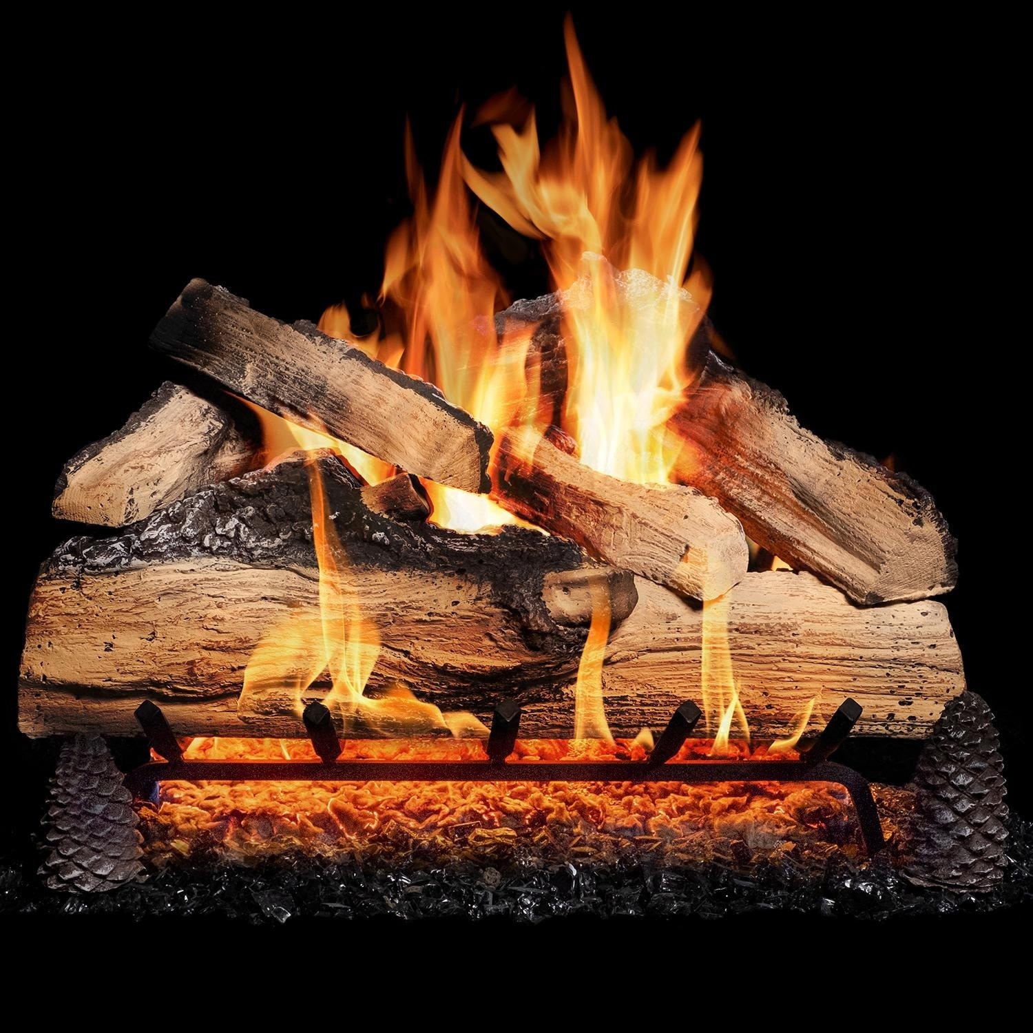 best gaslogguys 18 inch grand mountain split oak vented natural gas log set lighting a gas log fireplace photo