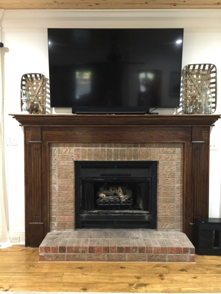 best got ugly brick? how to paint fireplace mantel what to do with ugly brick fireplace photo