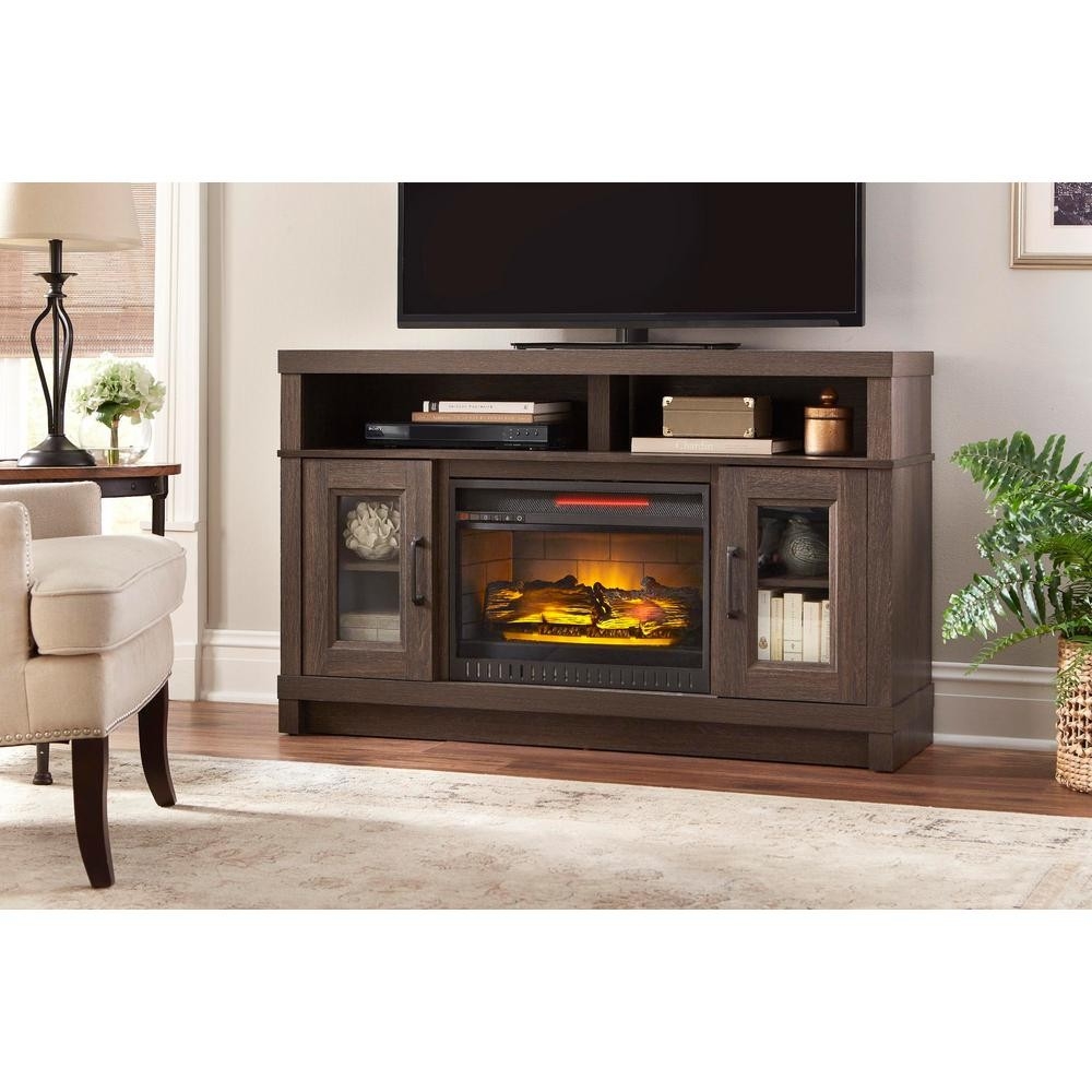best home decorators collection ashmont 54 in freestanding electric home depot fireplace doors picture