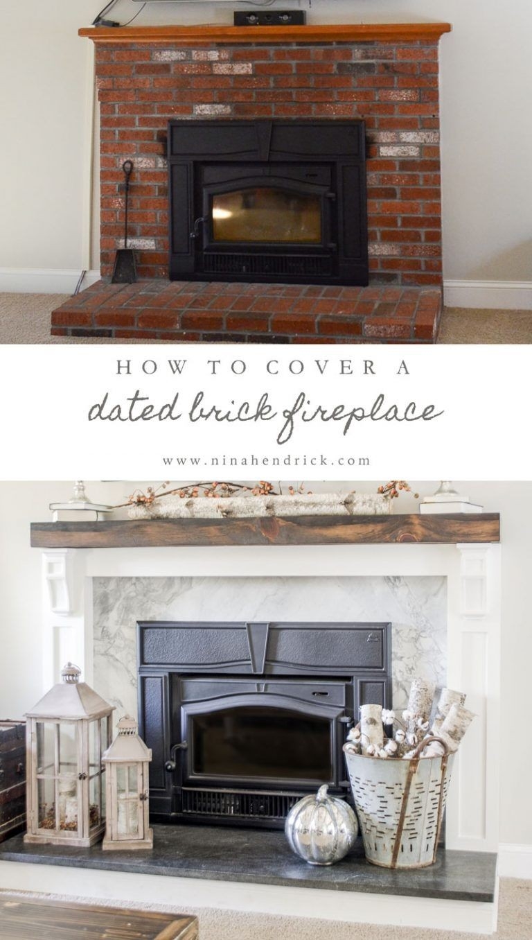 Good Cover Up Brick Fireplace High Quality