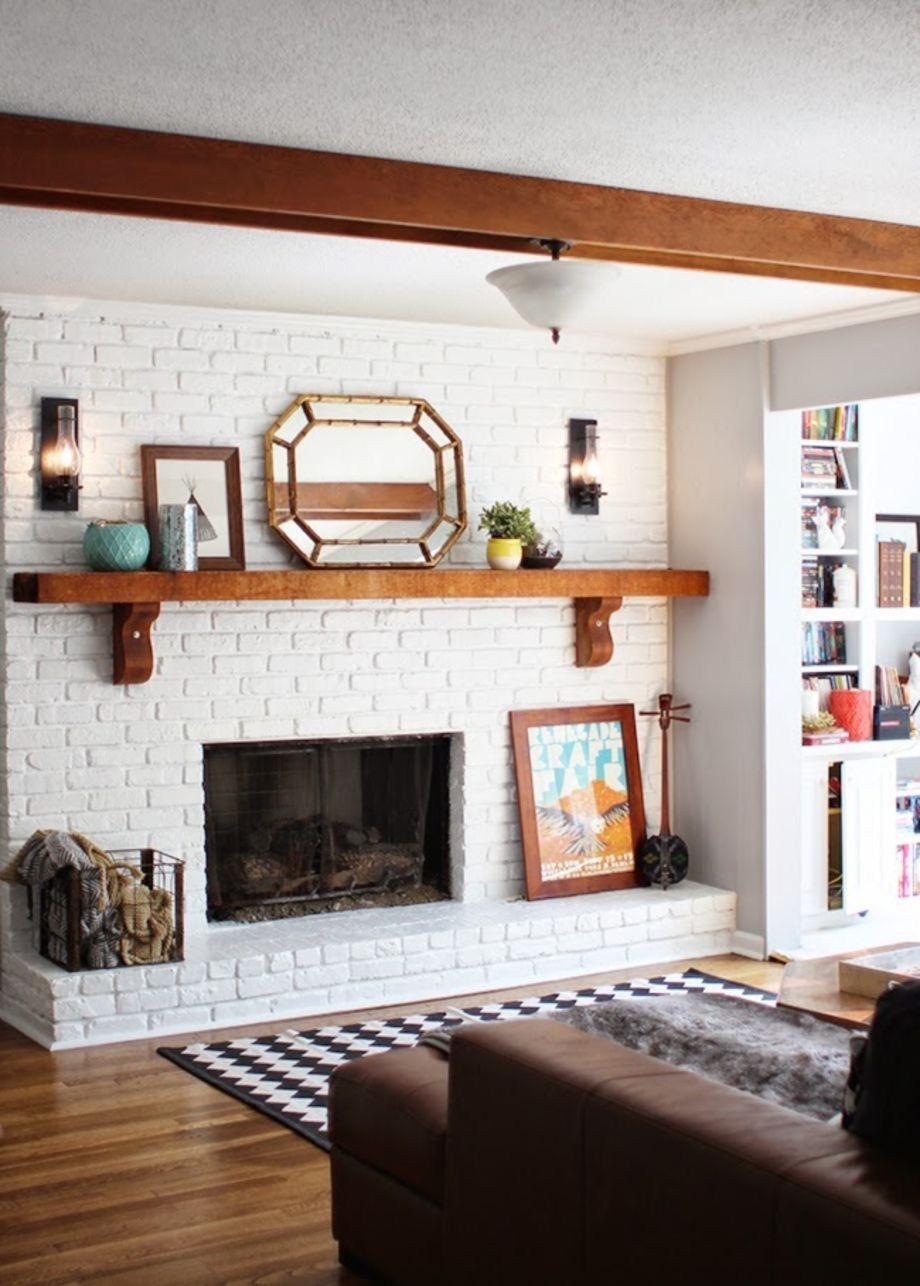 best incredible diy brick fireplace makeover ideas 10 | brick fireplace brick fireplace paint makeover ideas picture