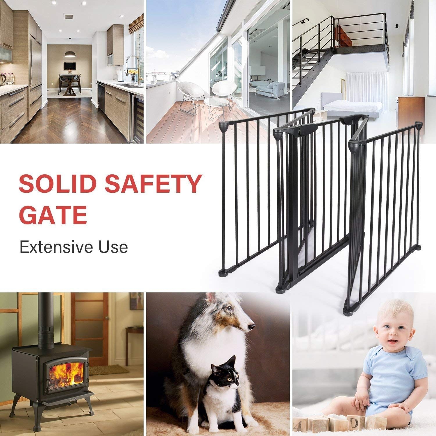 best lovinland metal baby gate fireplace gate 5 panels fireplace fence pet fireplace gates for babies image