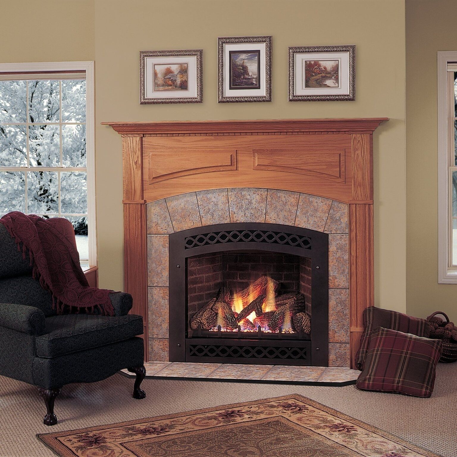 best majestic lexington direct vent gas fireplace | www hayneedle direct vent gas fireplace insert reviews image