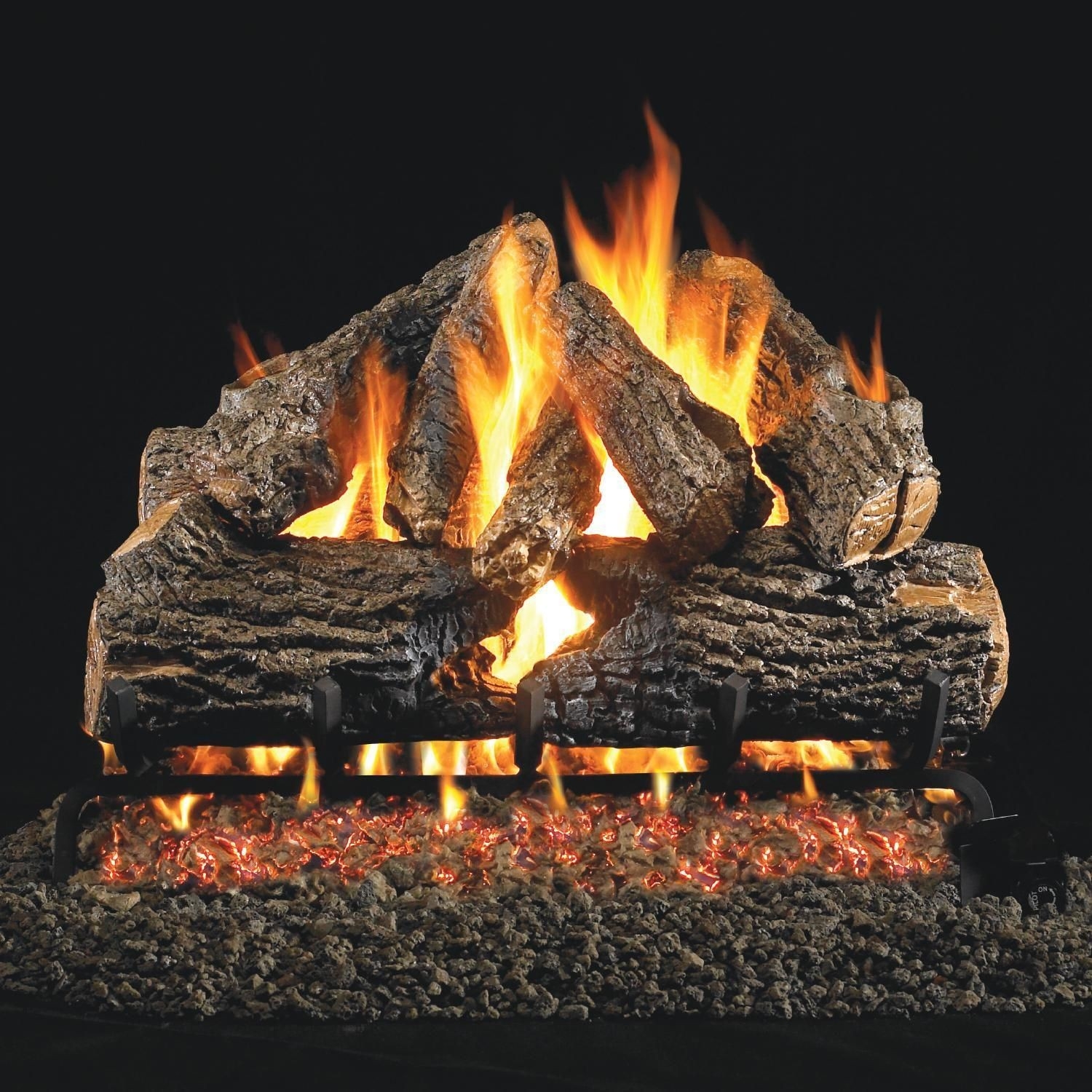 best peterson real fyre 24 inch charred oak gas log set with vented g4 lighting a gas log fireplace pics